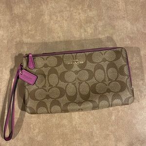 Coach Double Wristlet - Like New